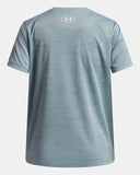 Under Armour Girls' UA Tech™ Twist Wordmark Logo SS Tee - Boundless Blue / White - 466