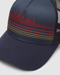 Tentree Retro Treeline Altitude Hat - Midnight Blue / Crimson