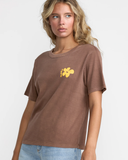 RVCA Womens Daily Tee - Coffee Bean