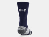 Under Armour Unisex UA Playmaker Team Crew Socks - Midnight Navy / Pitch Gray - 410