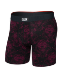 Saxx Vibe Xtra Soft Comfort Underwear - Bear Brocade - Maroon