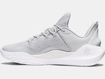 Under Armour Unisex Curry 11 Team Basketball Shoes - Halo Gray/White - 101