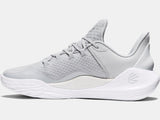 Under Armour Unisex Curry 11 Team Basketball Shoes - Halo Gray/White - 101