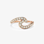 Pura Vida Stone Wave Toe Ring ~ Rose Gold
