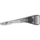 Spy Logan Sunglasses - Clear Smoke - Happy Gray Green Silver Mirror