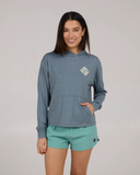 Salty Crew Womens Tippet Fill Tech Hoodie - Fin Blue