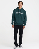 RVCA Mens Big RVCA Hoodie - Hunter Green