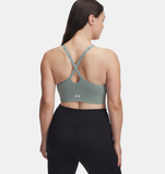 Under Armour Women's UA Vanish Seamless Low Sports Bra - Jasper Blue / White - 587