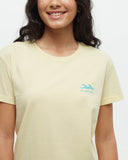 Tentree Women's Seaforestation T-Shirt - Sunray / Sea Blue