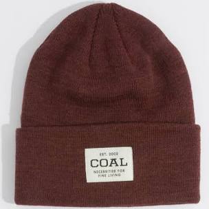 Coal The Uniform Knit Cuff Beanie - Burgundy