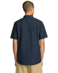 Volcom Mens Bankstone S/S Button-Up Shirt - Navy