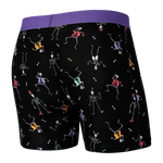 Saxx Vibe Underwear - Dancing Skellies- Black