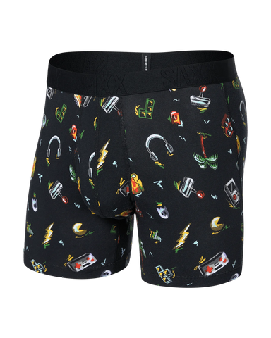 Saxx Droptemp™ Cooling Cotton Underwear - Gamer's Paradise-Black