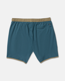RVCA Mens Yogger Stretch Contrast 17" Short - Duck Blue