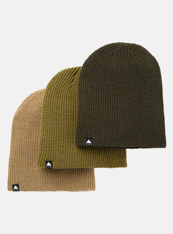 Burton Kids' Recycled DND Beanie (3 Pack) - Forest Night / Kelp / Martini Olive