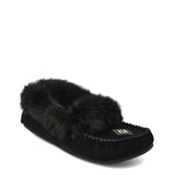 Manitobah Women's Street Suede Moccasin - Black