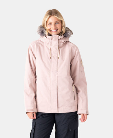 Roxy Womens Meade Snow Jacket - Adobe Rose