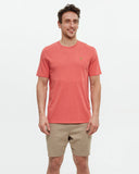 Tentree Mens Baker T-Shirt - Deep Coral Heather