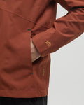 Tentree Mens Nimbus Water Repellent Hooded Rain Jacket - Sequoia