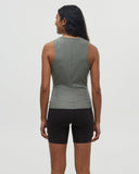 Tentree Womens Haines TechRib High Neck Tank - Agave Green