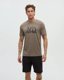 Tentree Mens Lake Life Logo T-Shirt - Clay Graphite