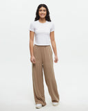 Tentree Womens Kaslo Tencel Wide Leg Pant - Khaki