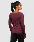 Tentree Women's Madison Longsleeve - Deep Burgundy