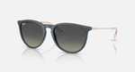 Ray-Ban Erika Sunglasses - Rubber Blue W/ Grey Gradient