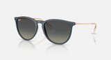 Ray-Ban Erika Sunglasses - Rubber Blue W/ Grey Gradient