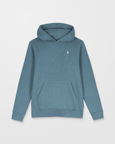 Volcom Boys Single Stone Hoodie - Blue Wash