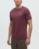 Tentree Mens TreeBlend Baker T-Shirt - Rosewood Fleck