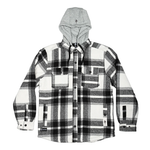 RDS Mens Hooded Quilted Mack Jacket - Grey/Black