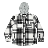 RDS Mens Hooded Quilted Mack Jacket - Grey/Black