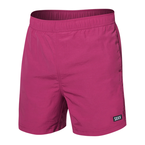 Saxx Mens Go Coastal 5" Swim Short - Magenta