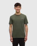 Tentree Mens Lake Tentree T-Shirt - Deep Olive/Lake Day