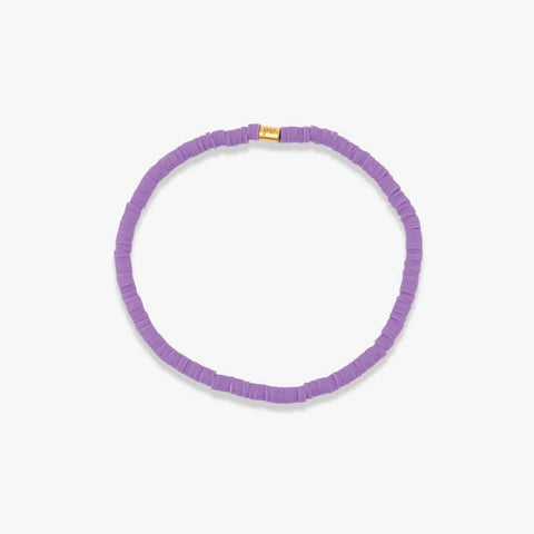 Pura Vida Solid Cabrillo Stretch Bracelet ~ Lilac