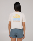 Salty Crew Womens In The Rays Crop Tee - Off White