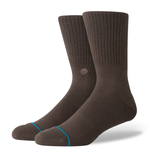 Stance Icon Crew Sock - Dark Brown