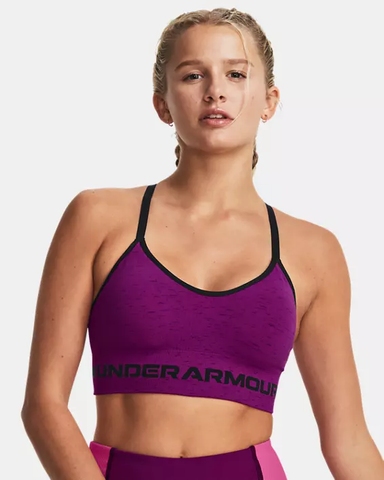 Under Armour Women's UA Seamless Low Long Heather Sports Bra