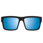 Spy Montana Sunglasses - Soft Matte Black - Happy Boost Polar Ice Blue Mirror