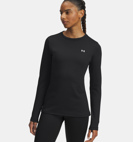 Under Armour Women's UA Base™ 4.0 Crew - Black / White - 002