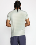 RVCA Mens Sports Vent Stripe Shirt - Antique White
