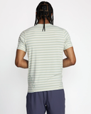 RVCA Mens Sports Vent Stripe Shirt - Antique White