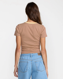 RVCA Women's Puerto Baby Tee - Sunshine