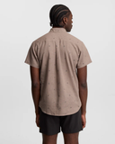 Tentree Mens Lake Life Mancos Collar Short Sleeve Shirt - Clay Lake Life
