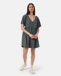 Tentree Women's Hemp Button Front Swing Dress