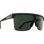 Spy Flynn 5050 Sunglasses - Soft Matte Black - Happy Gray Green