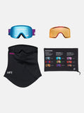 Anon Nesa Goggles + Bonus Lens + MFI® Face Mask - Pink Denim