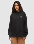 Tentree Womens Understory Oversized Hoodie - Meteorite Black / Warm Oak