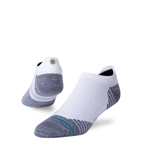 Stance Run Ultralight Tab Socks - White/Grey